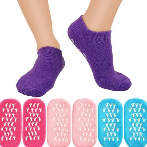 Silicone Moisturizing Gel Socks For Foot Care Helps Repair Dry, Cracked Skin (Color May Vary)